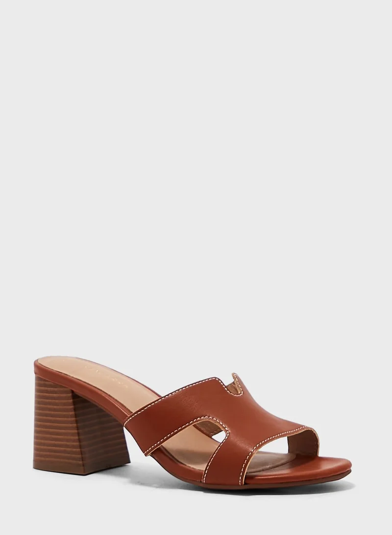 NEW LOOK Peachy Block Heel Sandals