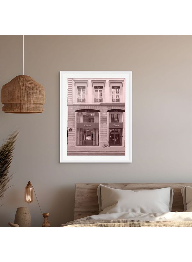 آرت دیکور  ديكور فني مؤطر بطباعة صورة فنية جميلة لديكور الأزياء الباريسية، فن جداري على واجهة متجر بوتيك فاخر، ملصق معماري أنيق، ديكور برج إيفل الحديث للمنزل، غرفة المعيشة، المكتب - Image 2