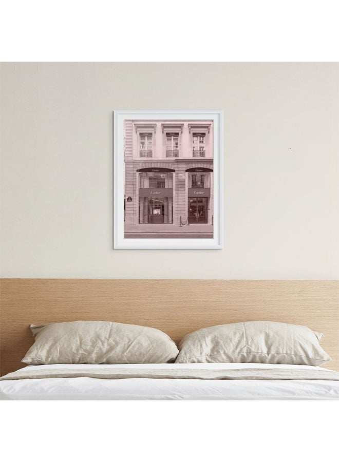 آرت دیکور  ديكور فني مؤطر بطباعة صورة فنية جميلة لديكور الأزياء الباريسية، فن جداري على واجهة متجر بوتيك فاخر، ملصق معماري أنيق، ديكور برج إيفل الحديث للمنزل، غرفة المعيشة، المكتب - Image 3