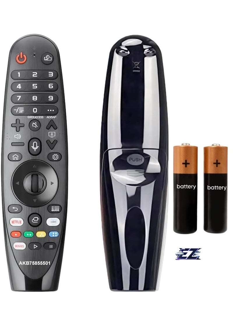 PopZa Replacement Remote Control for LG TV AN-MR19BA AN-MR20GA with Magic and Voice Functions for LG OLED NanoCell 4K UHD TVs - Image 1