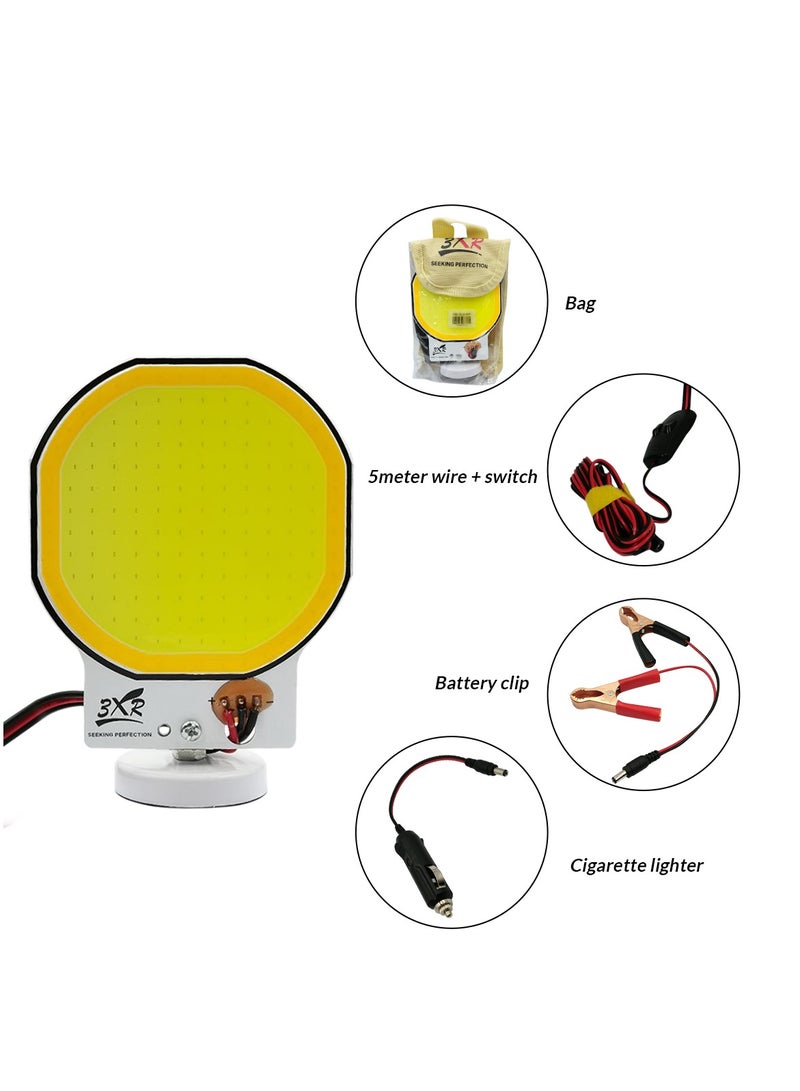 3 اكس ار فانوس التخييم LED المحمول مع سلك 5 متر، ومشابك البطارية، وحقيبة حمل - Image 4