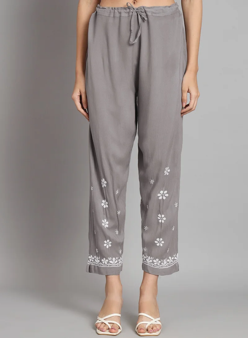 Alaya Women Hand Embroidered Chikankari Cotton kurta set-AL3451KS
