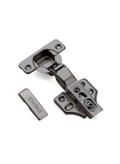STARKE Pack of 1 Half Over Lay Soft Close Fast Mounted 1 Section Force Buffering Hinge - Black, 105 Degree Opening Angle, 14-22 mm Application, Protective Cover & Screws included.  - Image 2