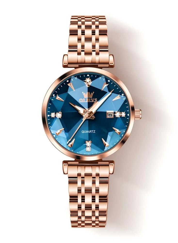 أوليفز ساعة OLEVS للسيدات بحركة كوارتز بسيطة مقاومة للماء وساعة يد نسائية مضيئة أنيقة وهدايا أنيقة - Image 1