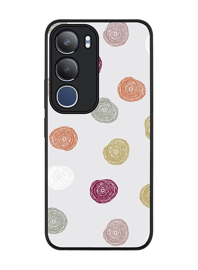 Stylizedd For vivo Y19s / Y19s Pro Case,Slim fit Camera Protection, Shockproof Thin Phone cover  - Circular Scribbles