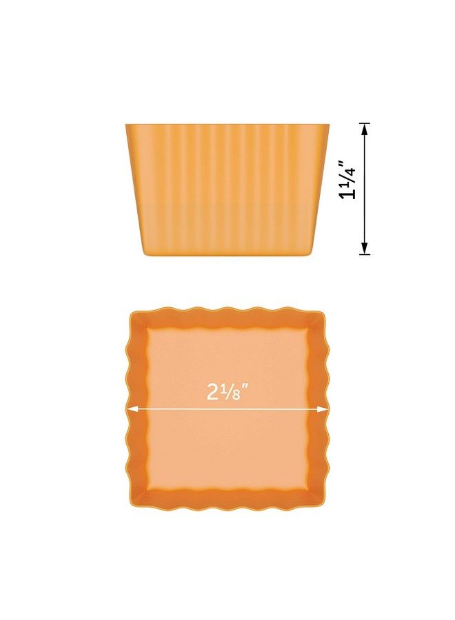 Bakerpan حاملات كعك صغيرة من السيليكون أكواب خبز 1.5 بوصة مربعة 12 عبوة - Image 4