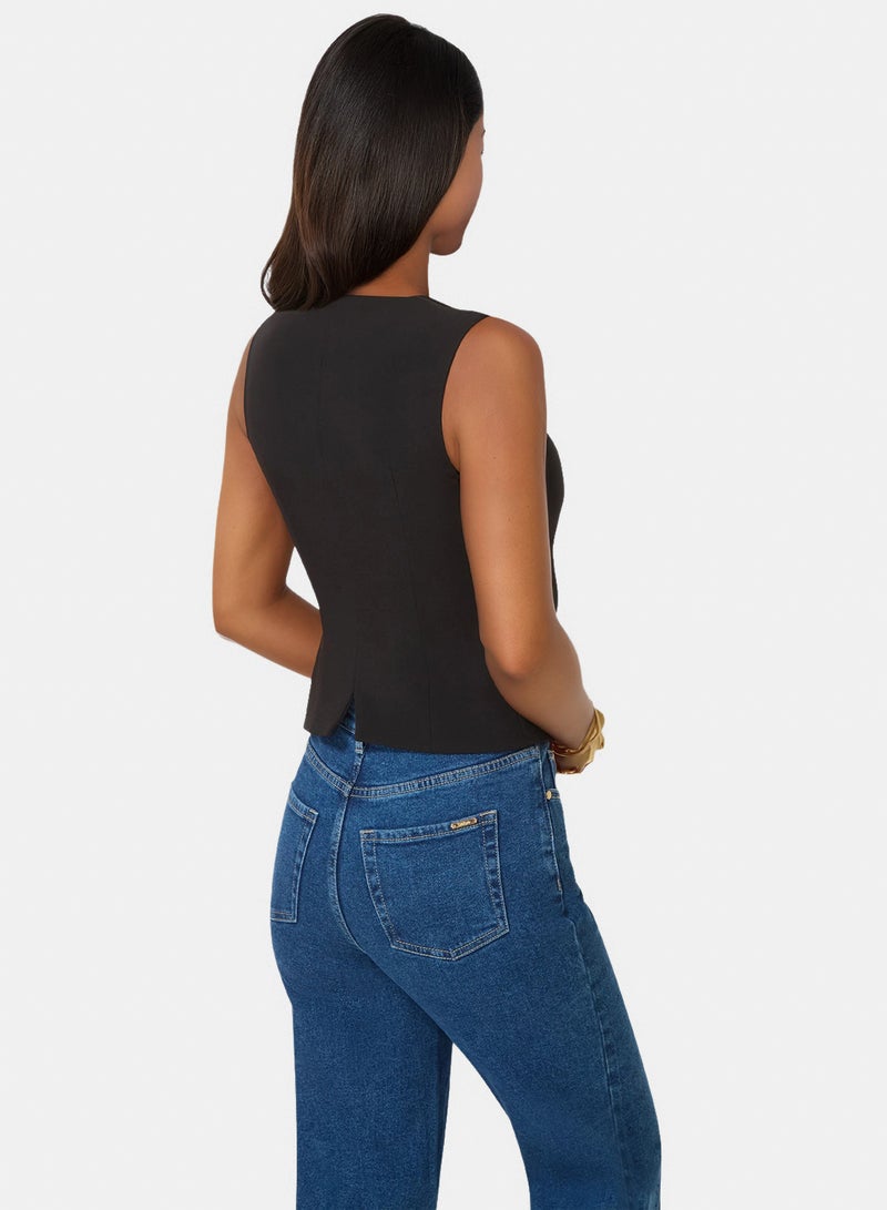 bebe Fitted Vest - Image 3