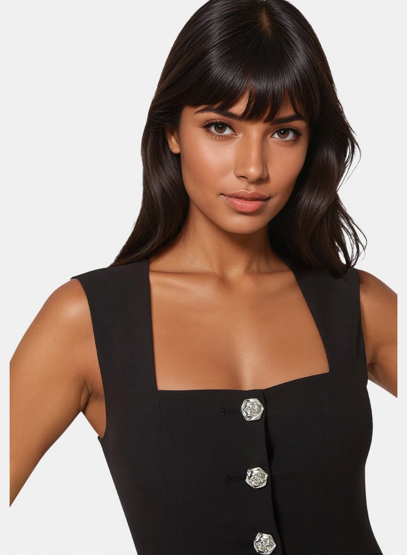 bebe Fitted Vest - Image 4