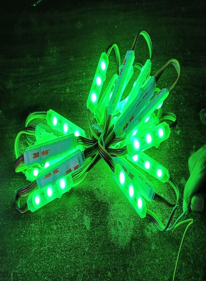 Wizzo (10 Pieces) RGB 3 Color 3 Led Optical Module Strip 5050 SMD Waterproof 4 Wire Interior Light Motorbike LED - Image 3