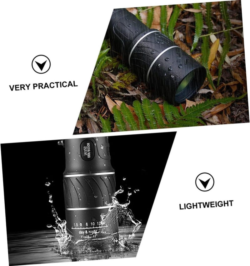 Portable Monocular Telescope High Definition Single-Tube Night Vision for Camping Hiking Hunting Outdoor Use with Low Light Performance - Image 4