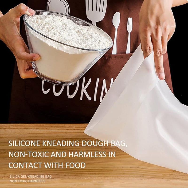 NexGenHub Silicone Atta Maker Bag Silicone Preservation Magic Kneading Dough Ata Maker Bag Atta Dough Mixer for Bread Pastry Pizza Tortilla FlourMixing BagPack of 1  - Image 5