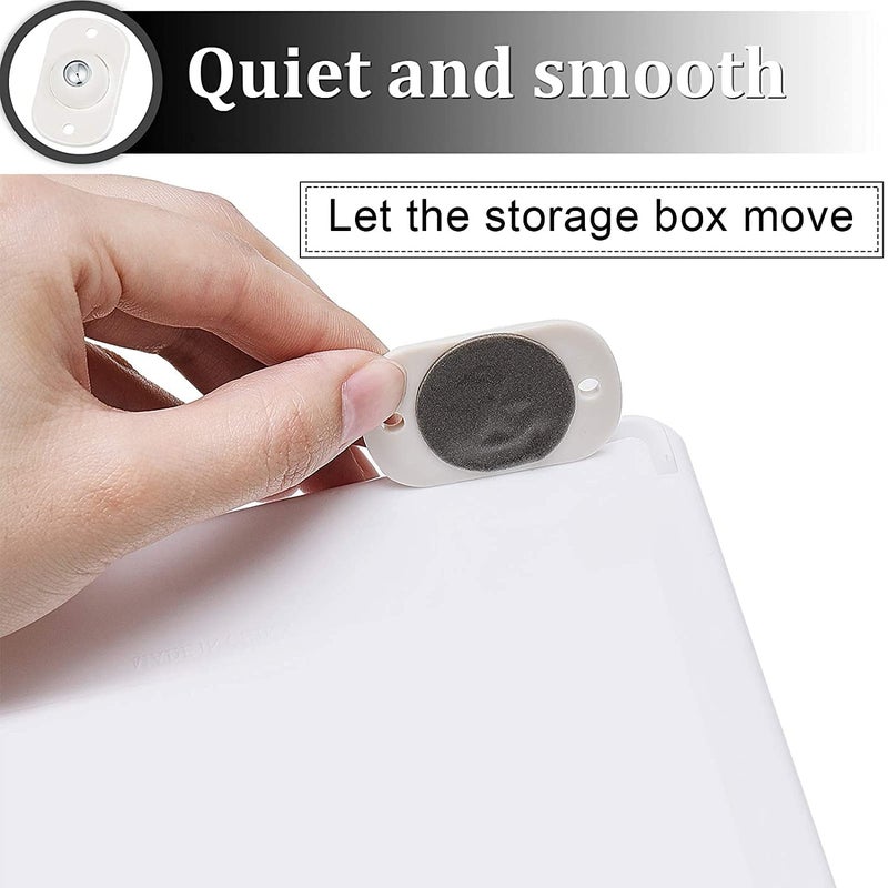 HGC Self Adhesive Mini Swivel Casters Wheels 360 Degree Rotation Pulley Universal Bottom Wheels for Furniture Various Storage Boxes 8 WHEEL 8 pcs - Image 5