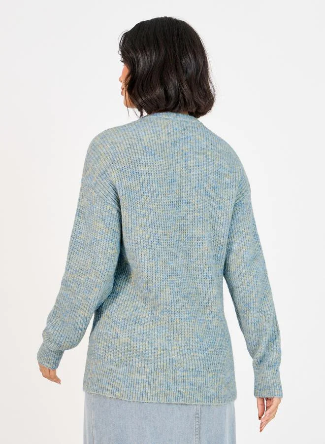 Styli Regular Fit Regular Length Mixed Yarn Sweater