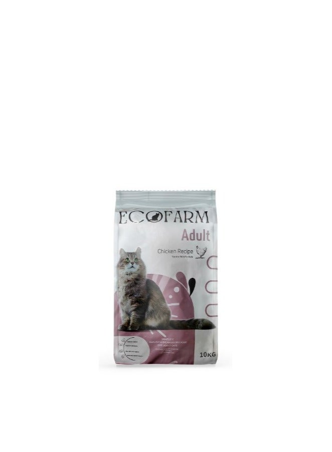 أيكو فارم Dry Food with Chicken for Adult Cats10k - Image 1