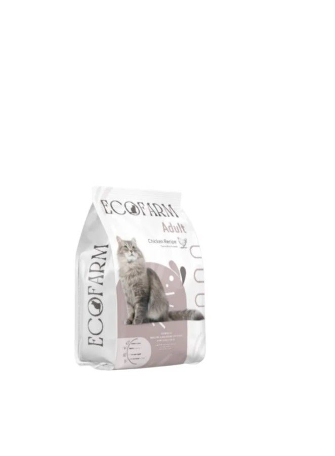 أيكو فارم Dry Food with Chicken for Adult Cats10k - Image 2