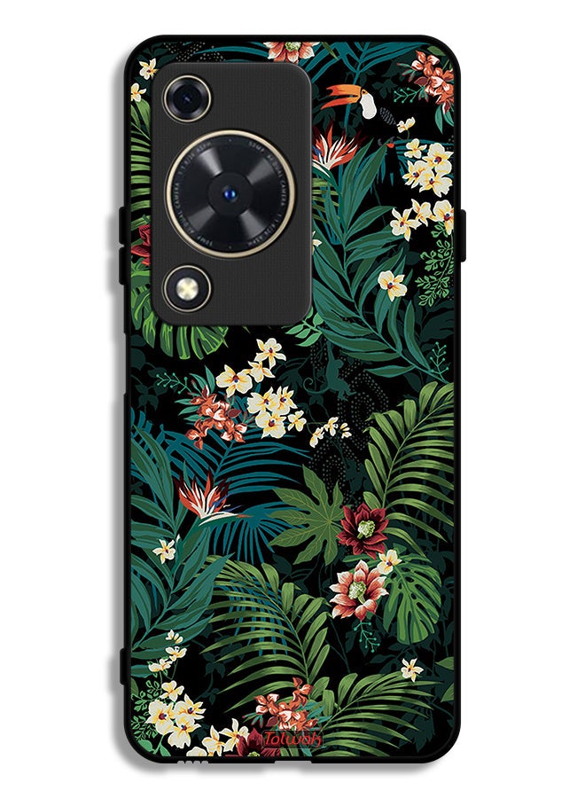 Tolwak Huawei Nova Y63 Protective Case Cover Tropical Leaves