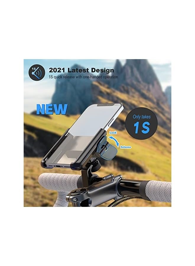 PROMASS Upgraded Bike Phone Mount 360° Rotatable Universal Bicycle Motorcycle Scooter Bike Accessories Handlebar Phone Clip/Bike Phone Holder for Any Smartphones Between 3.5 and 7.0 inches - Image 2