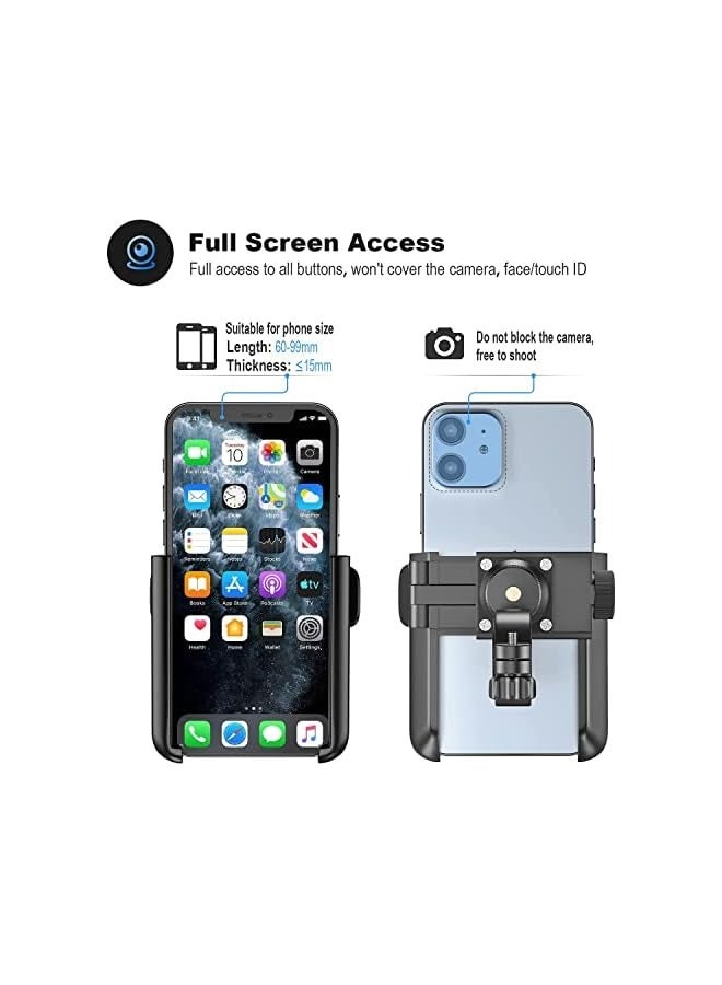 PROMASS Upgraded Bike Phone Mount 360° Rotatable Universal Bicycle Motorcycle Scooter Bike Accessories Handlebar Phone Clip/Bike Phone Holder for Any Smartphones Between 3.5 and 7.0 inches - Image 3