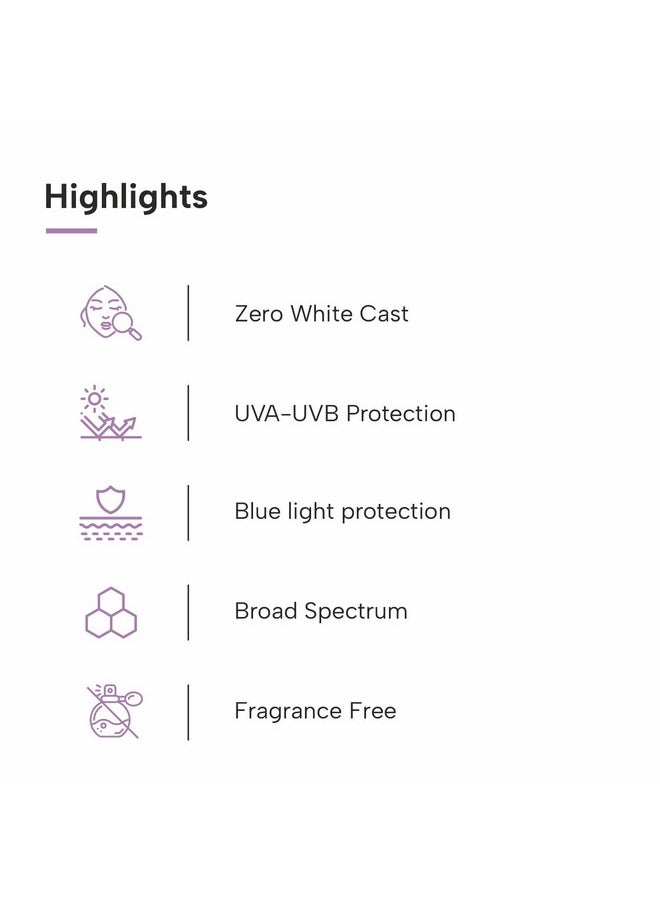 DERMATOUCH Hyaluronic Sunscreen Hydrating Ultra Light Aqua Gel With Spf 50 Pa++++ For Broad Spectrum Uv A Uv B & Blue Light Protection For Oily Skin 50G  - Image 3