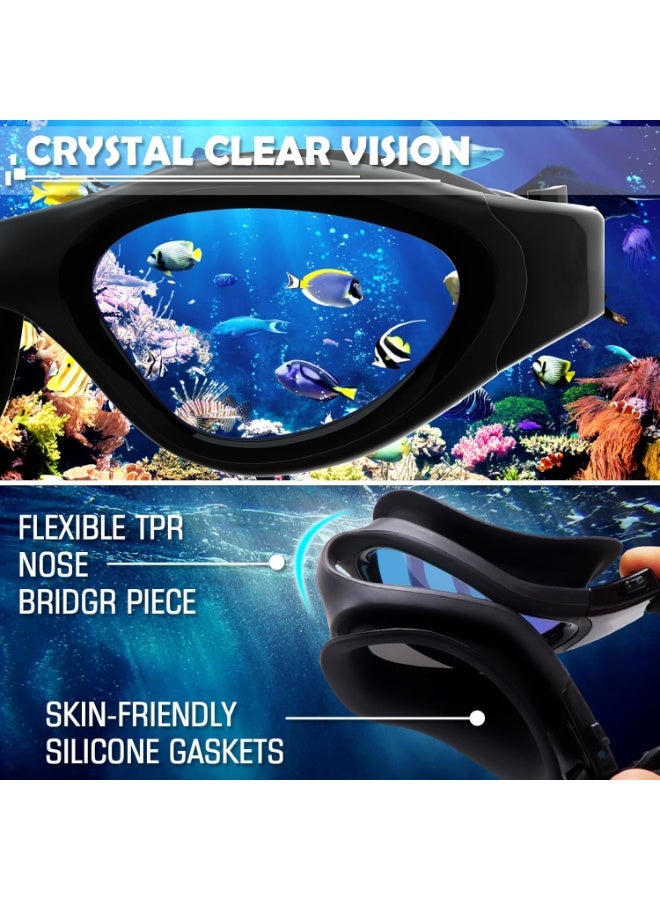 Winline Swimming Goggles Polarized Lenses Anti Fog Anti UV Waterproof Clear Vision Easy Adjust Soft Bridge for Men Women Adults Teens - Image 5