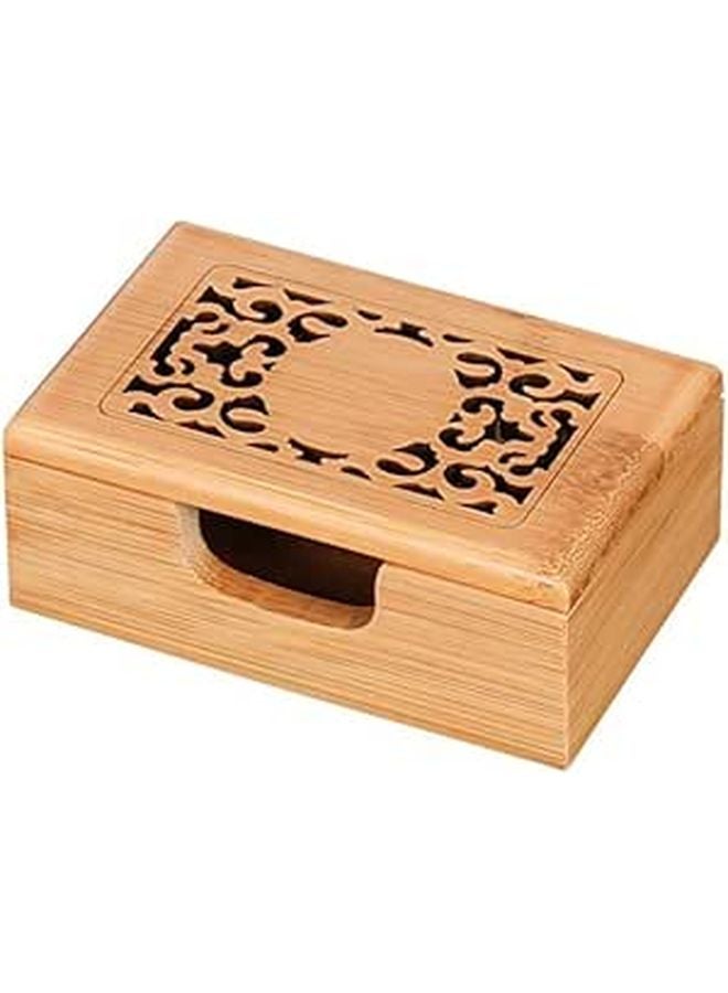 صندوق تخزين بطاقات العمل الأسود المحمول حامل الأسماء المفرغ منظِّم مكتب المنضدة - Image 1
