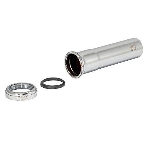 EZ-FLO 1-1/2 Inch Heavy Duty Extension Tube with Slip Joint Connection, 6 Inch Length, 22 Gauge, Brass Plumbing Fitting, Chrome, 35101 - Image 4