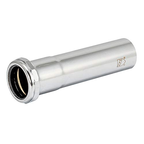 EZ-FLO 1-1/2 Inch Heavy Duty Extension Tube with Slip Joint Connection, 6 Inch Length, 22 Gauge, Brass Plumbing Fitting, Chrome, 35101 - Image 3