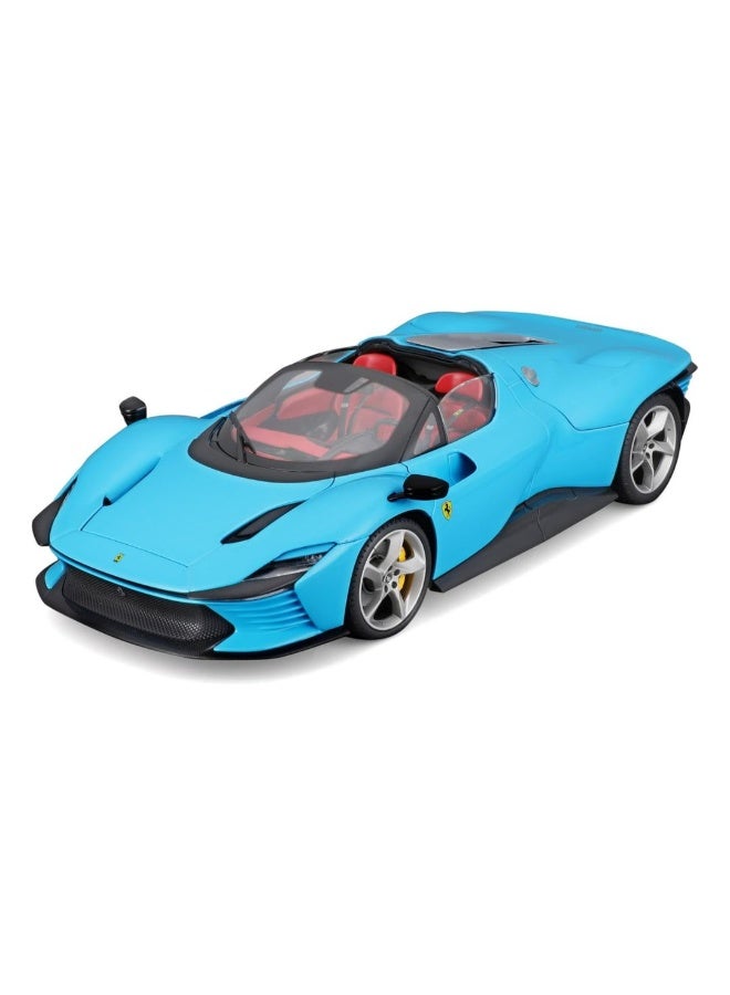 Bburago سيارة ببراغو فيراري سبيشال فيراري دايتونا SP3 مصنوعة من المعدن (أزرق فاتح، 1:18) - Image 2