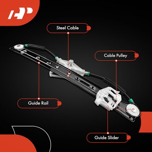 A-Premium Power Window Regulator without Motor Replacement for BMW X3 E83 2004-2010 Rear Left Driver Side - Image 5