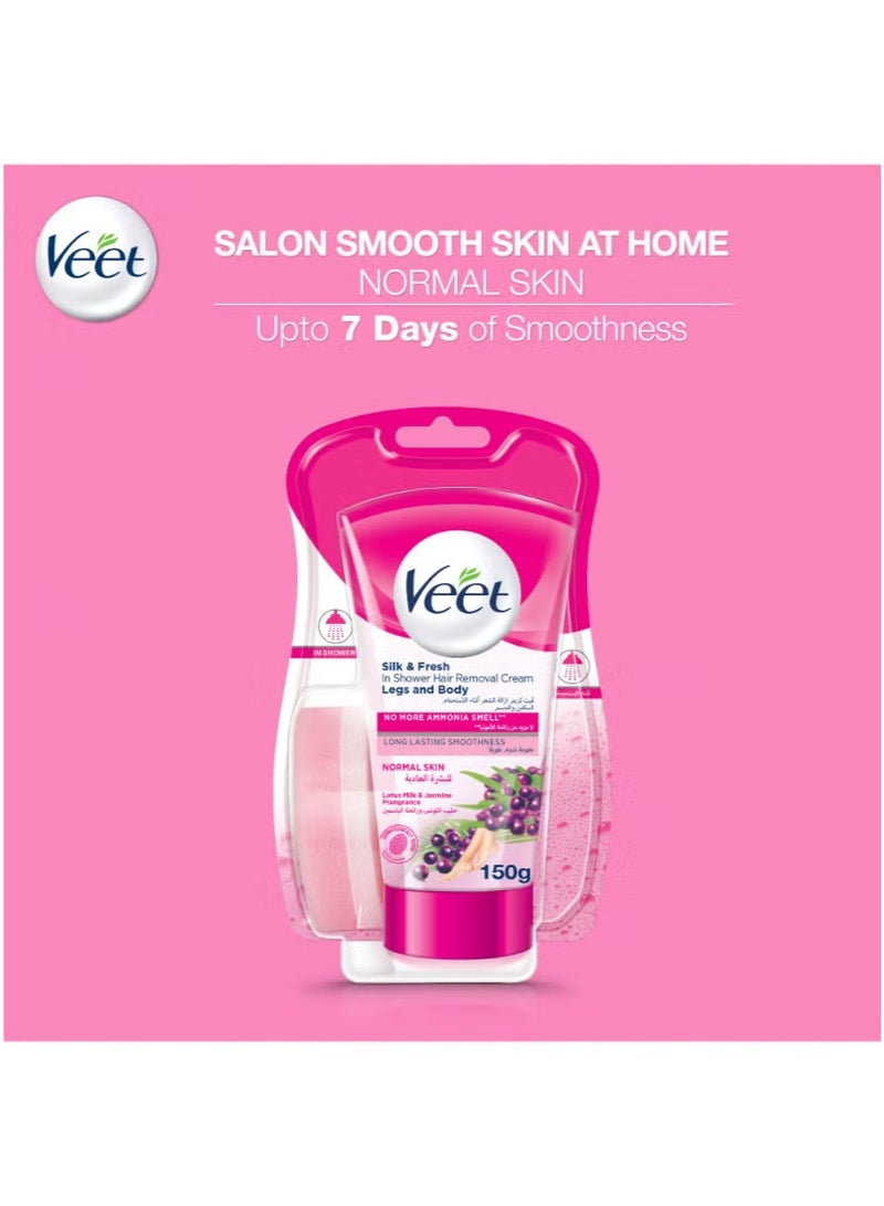 Veet Hair Removal In Shower Cream Normal Skin 150grams - Image 2