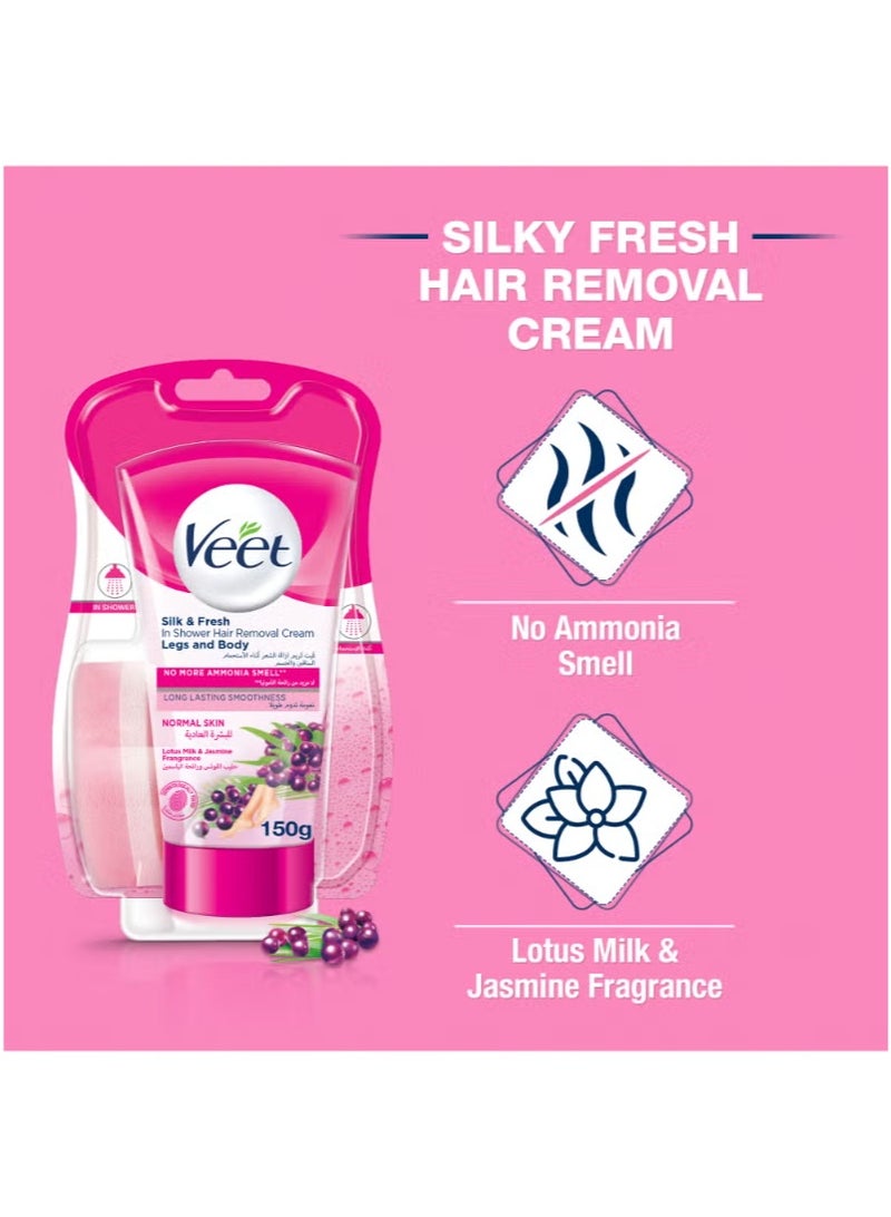 Veet Hair Removal In Shower Cream Normal Skin 150grams - Image 5