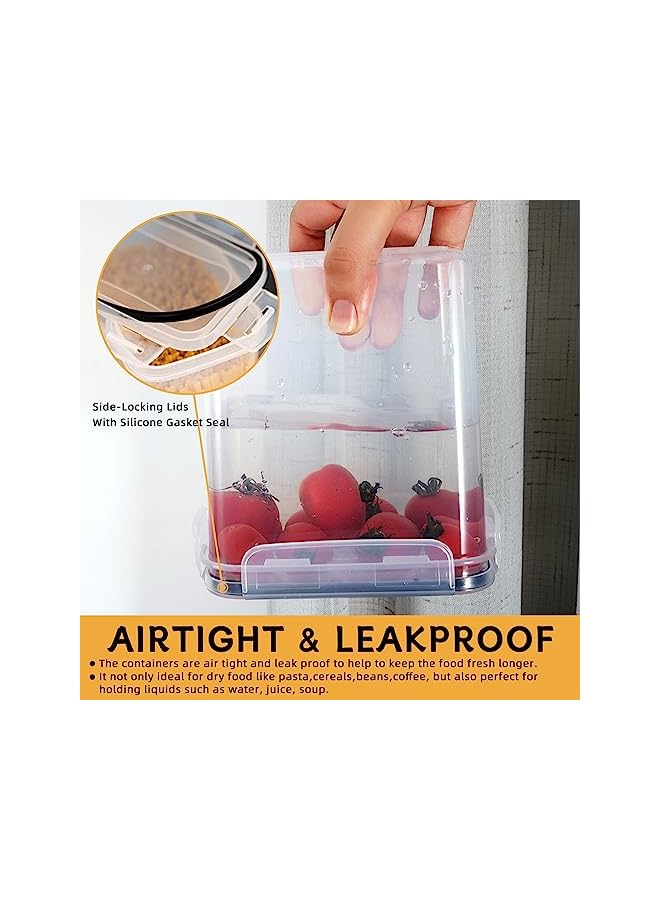 Occuwzz Airtight Food Containers,BPA-free Food Storage,Kitchen Food Storage Containers With Lids Stackable Food Storage Containers,Meal Prep Containers Vacuum Seal Food Storage Containers (16 PCS) - Image 4