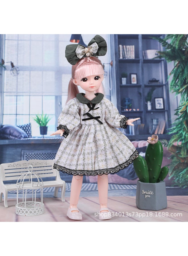 High-looking 30cm Yi Tian Barbie Doll Little Princess Suit 20 Joint BJD Girl Birthday Gift Toy-Color:Naixin-Height:Real Eye Version + Full Joint Movable ]  - Image 1