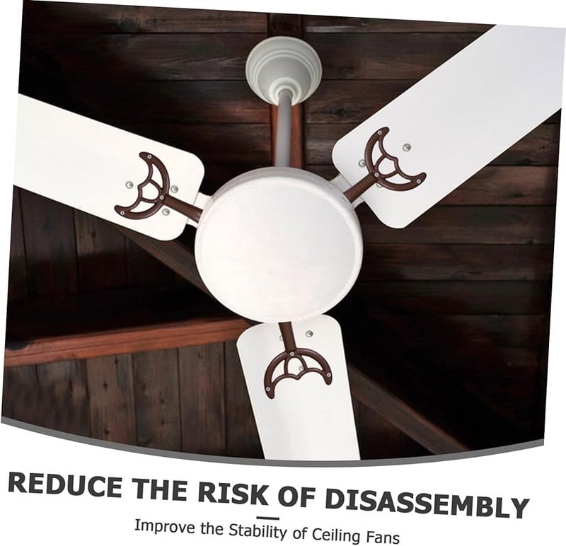 أذرع استبدال مروحة السقف للقهوة قضبان دعم معدنية لريش المروحة سهلة التركيب - Image 4