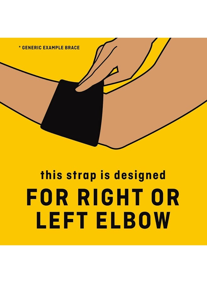 Futuro Tennis Elbow Strap Adjustable size, 1 unit/pack | Black color 45975ENR | Applies targeted pressure to elbows or fore arm | Elbow support - Image 5