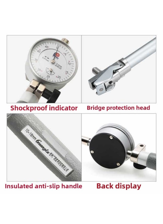 Generic 9YW Guilin Guanglu Inner Diameter Dial Indicator 18-35-50-160 Cylinder Meter Inner Diameter Measurement Inner Diameter Indication High Precision-Color:Inner Diameter Dial Indicator 160-250  - Image 1