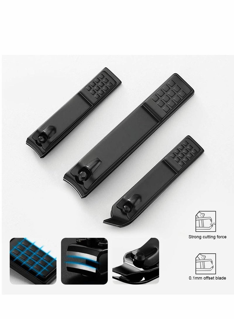 NIBEMINENT Manicure Pedicure Kit, Stainless Steel Set, Professional Nail Clippers Tools with Portable PU Leather Case, Personal Care Travel Grooming Kit Gifts for Men Women - Image 2