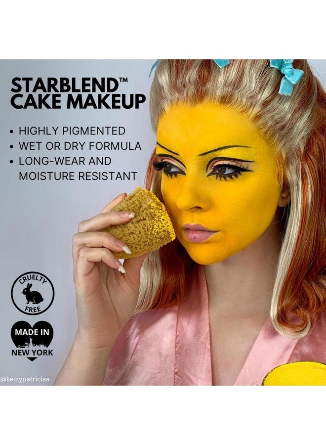 mehron Makeup Starblend Cake Makeup | Wet/Dry Pressed Powder Face Makeup | Powder Foundation | Green Face Paint & Body Paint 2 Oz (56G) - Image 3