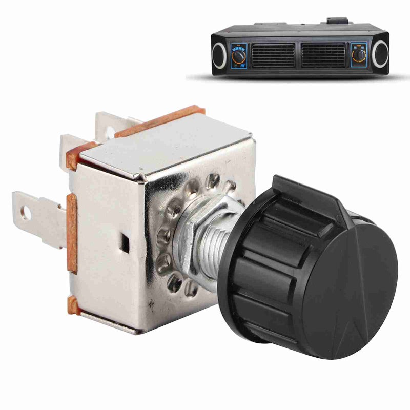 Universal AC Blower Switch 3 Speed Air Conditioning Volume Control Rotating W/ Plastic Knob - Image 4