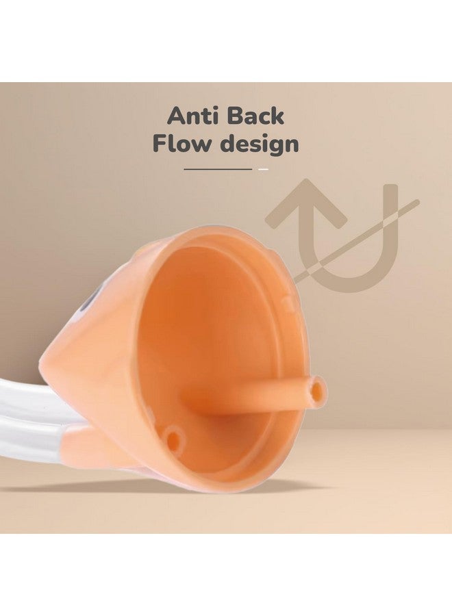 أر فور رابيت شفاط الأنف من Snowy Baby، منظف أنف للأطفال (من 0 إلى 5 سنوات) من السيليكون الناعم الخالي من مادة BPA، يمتص المخاط من الأطفال، يخفف من البرد، سهل التنظيف، مناسب للسفر (برتقالي) - Image 3