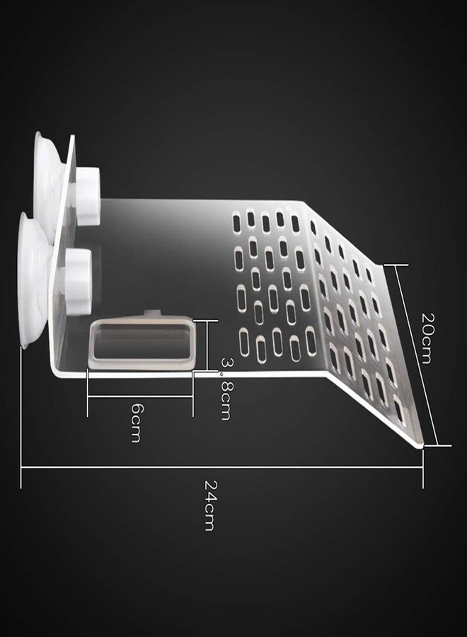 Sunxenze Large Size Acrylic Turtle Basking Platform, Fish Tank Aquarium Platform, Tortoise Resting Terrace with 3PCS Suction Cups - Image 3