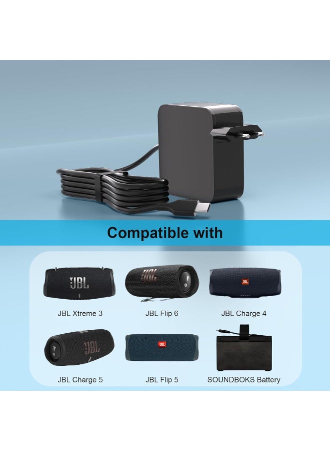 65W USB C Charger for JBL Extreme 3 Charge  Bluetooth Speaker Type C PD Fast Charge Power Supply Adapter - Image 2