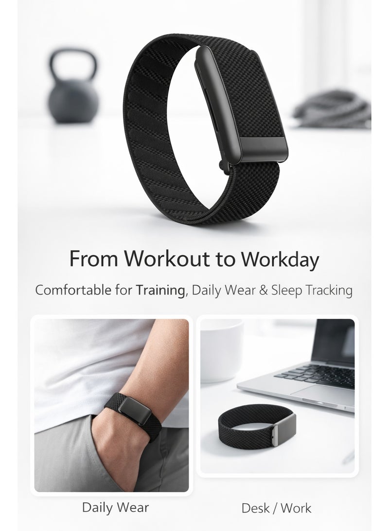 Nylon Replacement Band Strap Compatible with WHOOP 5.0 / One / Peak / Life, Ultra-Soft Adjustable Wristband with Silver Connector, Not for WHOOP 4.0 - Image 5