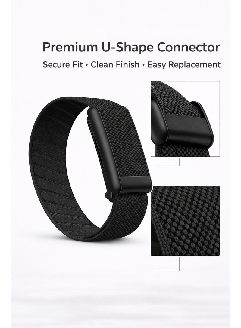 Nylon Replacement Band Strap Compatible with WHOOP 5.0 / One / Peak / Life, Ultra-Soft Adjustable Wristband with Silver Connector, Not for WHOOP 4.0 - Image 4
