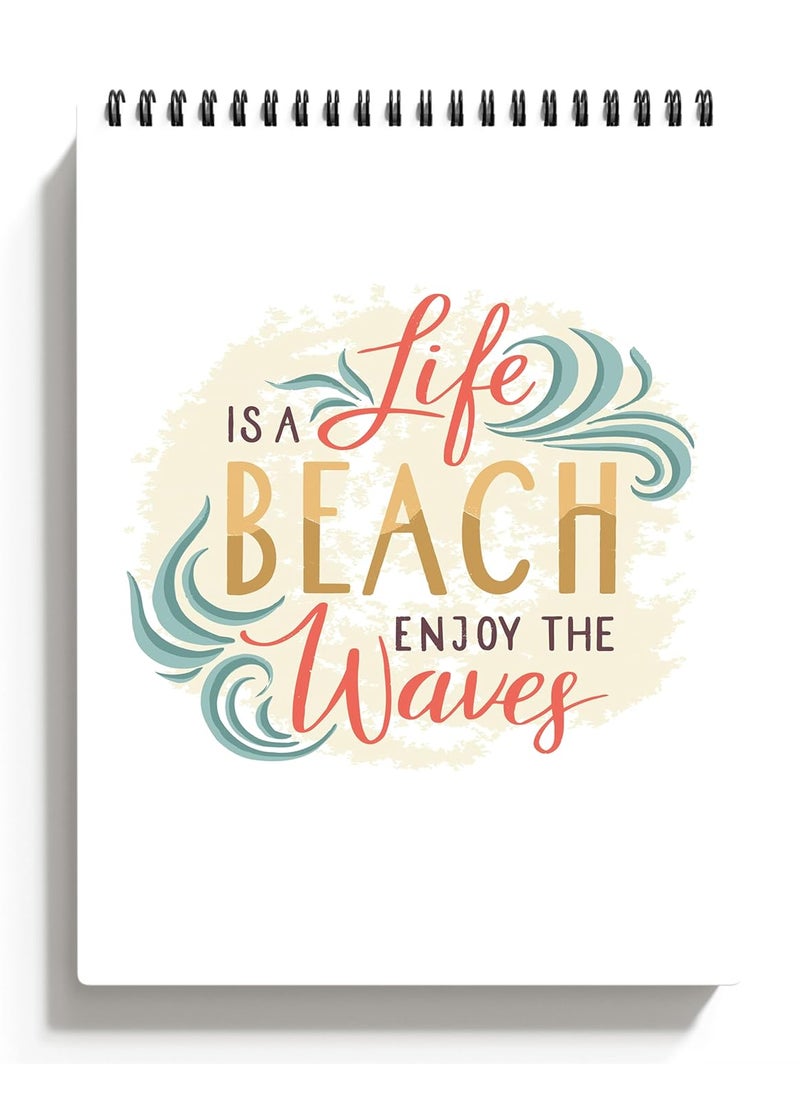 RKDECOR RKDECOR A5 Motivational Sketchbook for Artists Students Kids Drawing Copy 100 Pages 50 Sheet S124  - Image 1