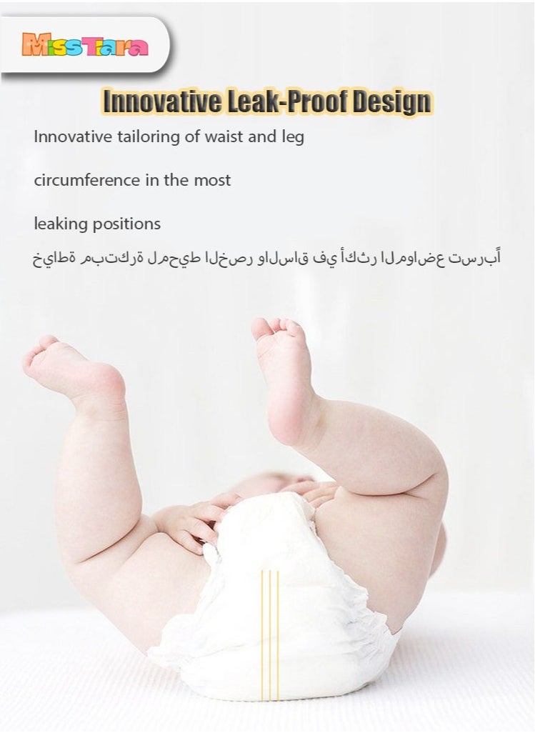 Generic - Baby Comfort Fit Pants Diapers, 3XL Suitable for babies 18+ Kg, 76 Diapers Instant Absorption Core Carefully chosen breathable base film - Image 1