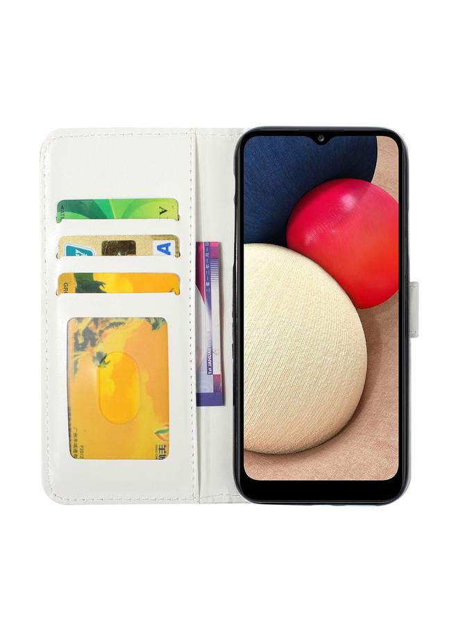 اس-توب جراب لهاتف Samsung Galaxy A02s مقاس 164 مم من الجلد المنقوش بالزيت ثلاثي الأبعاد - Image 4