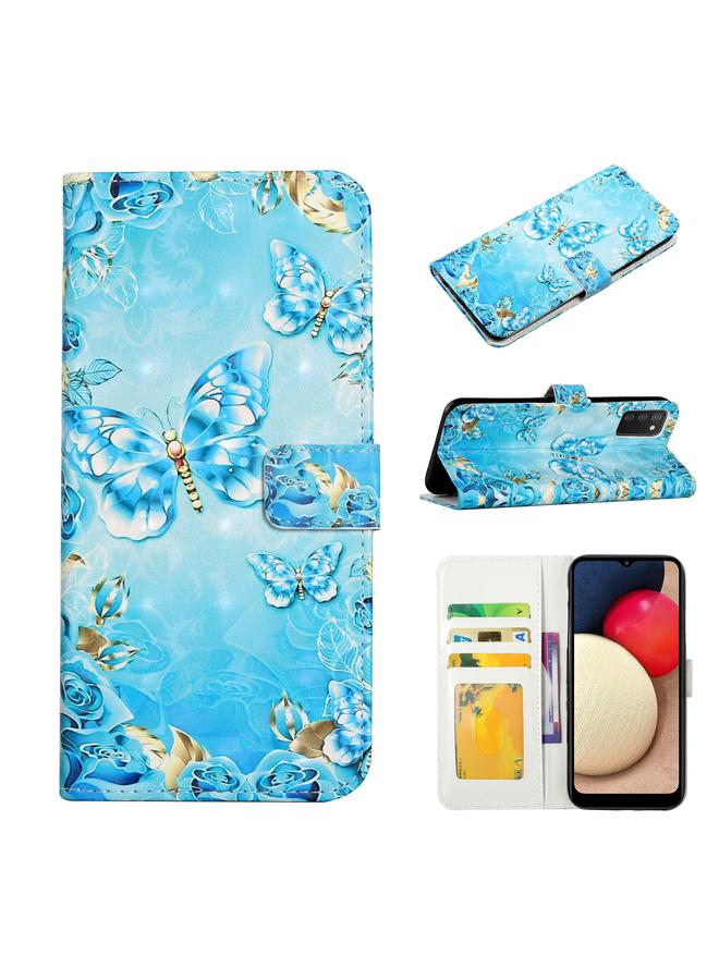 اس-توب جراب لهاتف Samsung Galaxy A02s مقاس 164 مم من الجلد المنقوش بالزيت ثلاثي الأبعاد - Image 1