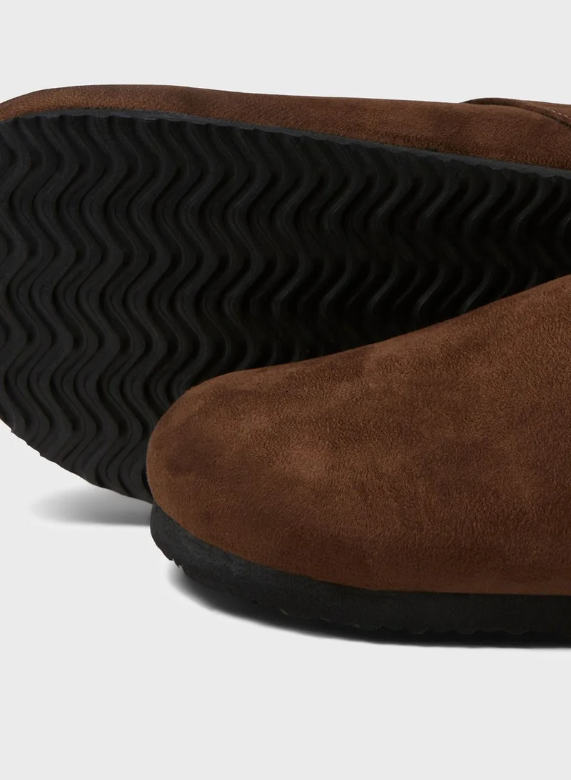 JACK & JONES Buckle Mule Slippers