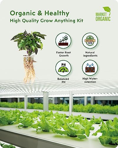 URUQ 188Pcs Hydroponic Pods Supplies: Grow Anything Kit with 45 Grow Sponges, 45 Grow Baskets, 45 Grow Domes, 45 Pod Labels, 8 A&B Plant Food - Compatible Hydroponics Growing System Most Brands - Image 2